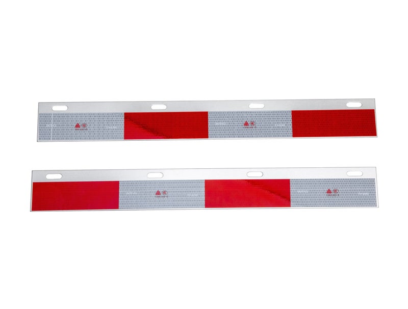 TBOZZ Aluminum Straight Mud Flap Strip Conspicuity Reflector Top Flap Plates - Image 2